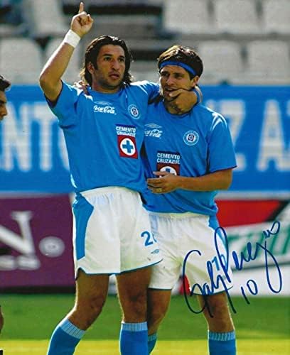 Gabriel Pereyra imzalı Cruz Azul Futbol 8x10 fotoğraf imzalı-İmzalı Futbol Fotoğrafları