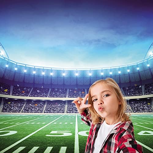 XYSCZYY 6x6ft Futbol Zemin Futbol Stadyumu Arka Planında Futbol Fotoğraf Arka Doğum Günü Partisi Süper Kase Arka Plan