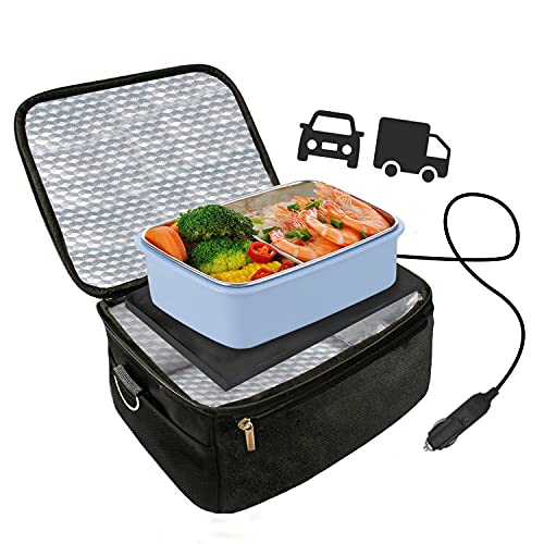 Araba gıda ısıtıcısı Taşınabilir 12 V kişisel fırın için araba ısı öğle yemeği kutusu ile ayarlanabilir / ayrılabilir
