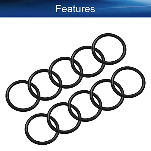 Bettomshın 10 Adet Nitril Kauçuk O-Ringler, 21.1 mm OD 17.5 mm ID 1.8 mm Genişlik, metrik Buna-Nitril Sızdırmazlık