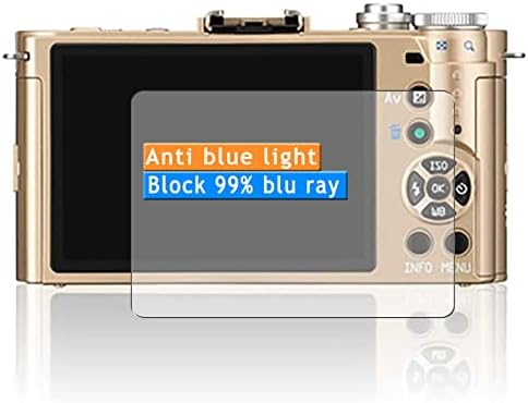 Vaxson 3-Pack Anti mavi ışık ekran Koruyucu ile uyumlu Ricoh PENTAX Q-S1 TPU Film Koruyucular Sticker [Temperli Cam