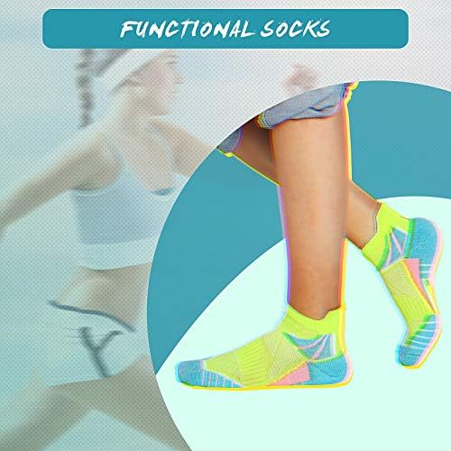 10 Pairs Kadınlar Sıkıştırma Ayak Bileği Çorap Nefes Düşük Kesim Ayak Bileği Çorap Yastıklı Performans Tab Çorap Kadınlar