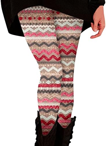 XXBR kadın Noel Yoga Pantolon Yüksek Bel Egzersiz Tayt Noel Ren Geyiği Baskı Karın Kontrol Grafik Yoga Legging