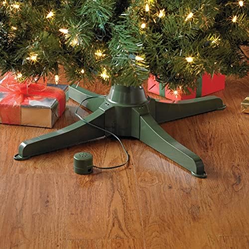 BrylaneHome Müzikal Dönen Noel Ağacı Standı, Yeşil