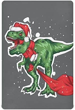 Dinozor Karikatür Noel çocuk çarşafları Erkek Kız için Paket ve Oyun Çarşafları Standart Beşik ve Yürümeye başlayan