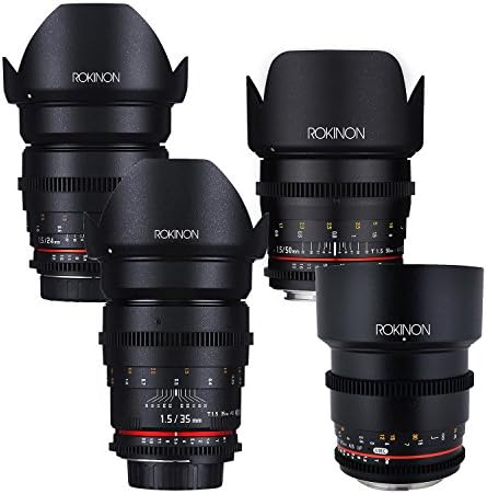 Rokinon CİNE DS T1. 5 Cine Lens Paketi - Nikon için 24mm + 35mm + 50mm + 85mm