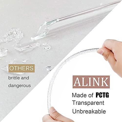 ALINK 12-Pack Yeniden kullanılabilir Şeffaf plastik sim Payet, 11 Uzun Sert Bardak Yedek Payet 20 OZ 30 OZ Yetı/Rtıc,