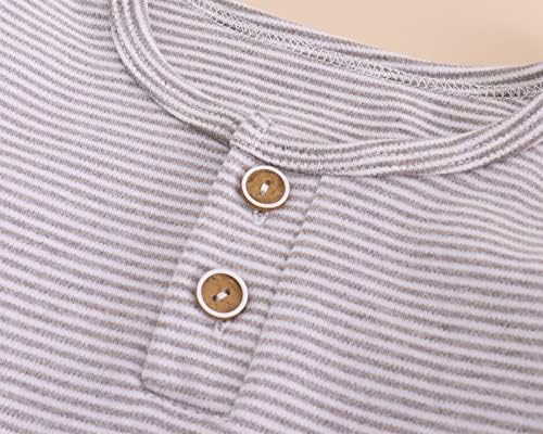 Çocuklar Bebek Kız Erkek T-Shirt Uzun Kollu Çizgili Gömlek Tops Toddler Moda Temel Tee Bluzlar Kıyafetler