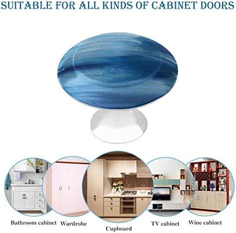 Kristal cam kabin tutamakları Dresser Çekmece Kolları Dekoratif Yuvarlak Kolları Çeker ev mutfak mobilyası 2 Adet