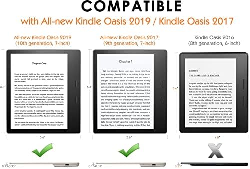 CCOO Tamamen Yeni Kindle Oasis Kapağı (Yalnızca 9., 2017 ve 10. 2019 Çıkış Nesli, 7”), Origami Standı Akıllı Kapak,