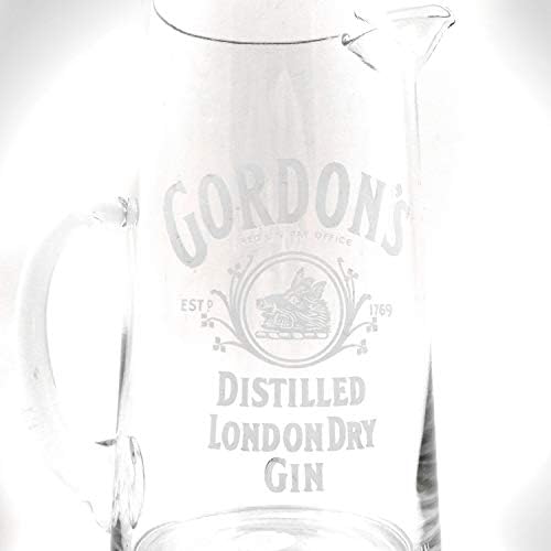 Benzersiz Saplı RARE-T Gordon's London Dry Gin Vintage Cam Sürahi