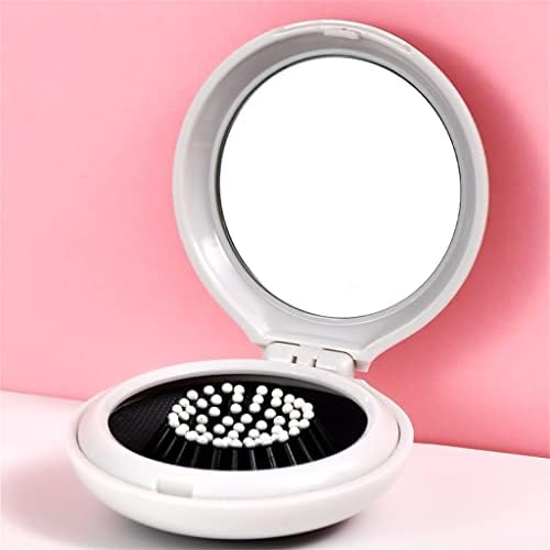 WODMB Ayna Tarak Seti Taşınabilir makyaj aynası Yuvarlak Küçük Katlanır Mini Tarak Kız Arkadaşı ve En İyi Arkadaşlar