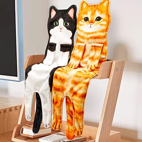 Banyo Mutfak için Infaccial Kedi el havluları-Sevimli Kedi Asılı Havlu Dekoratif Hayvan Keseler Yüz Havlusu Kedi Dekor-Anne