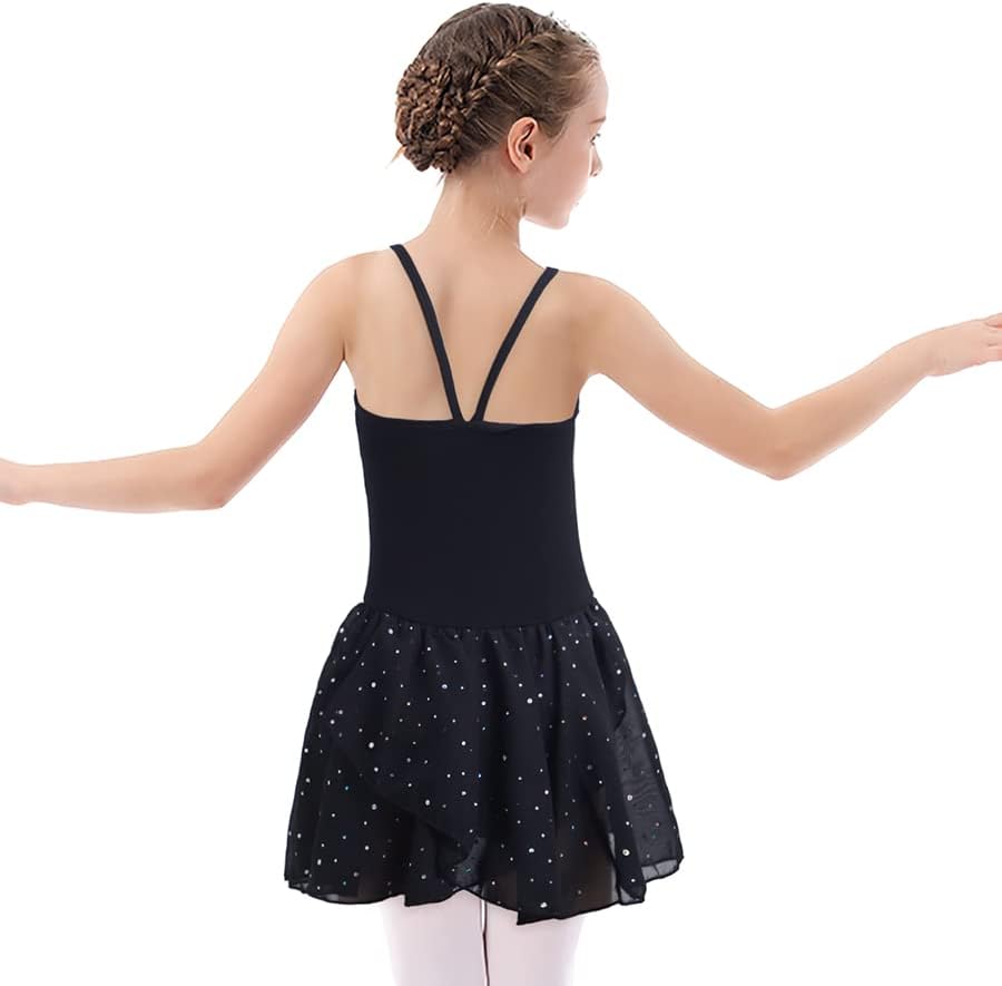 EQSJIU Toddler Bale Leotard Kızlar için dans eteği Kaşkorse Balerin Elbise Kıyafet Çıplak 2-10 Yıl