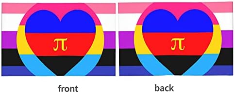 Genderfluid Panseksüel Gurur Araba Bayrağı 12X18 İnç Çift Taraflı Araba Pencere Bayrağı Açık Araba Dekor Afiş