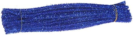 jweemax Şönil Boru Temizleyici Glitter Şönil Sopa Zanaat Boru Temizleyicileri DIY Sanat Yaratıcı El Sanatları Mavi