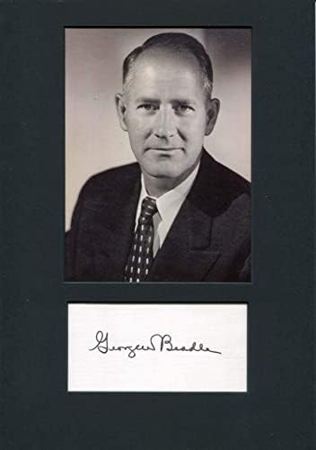 Nobel Ödülü genetik George Wells Boncuk otantik imza, imzalı kart takılı