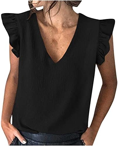 Bayanlar Kolsuz Elbise V Boyun Peplum Mütevazı Bluz T Shirt Sonbahar Yaz Salonu Tshirt Genç Kızlar için DP DP