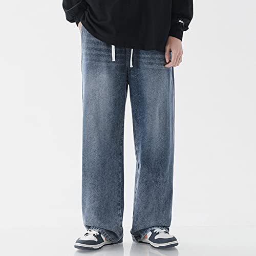 MIASHUI Burnu açık Erkek Sonbahar Kış Rahat Pantolon Spor cepli pantolon Moda Uzun Pantolon Erkek