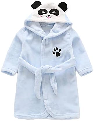 JUNG KOOK Toddler Bebek erkek Kız Karikatür Bornoz Flanel Elbise Kış Gece-robe