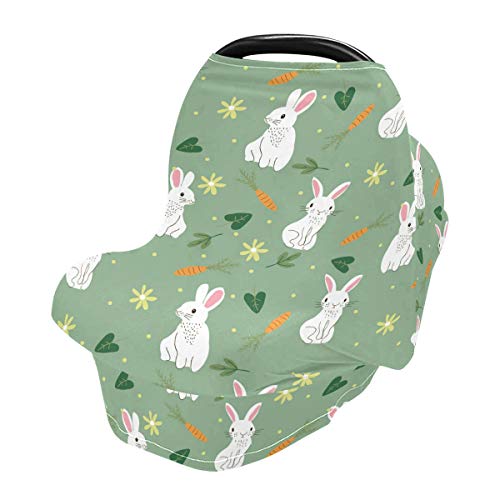 Sevimli Tavşan Bebek Araba Koltuğu Kapakları-Arabası Kapağı Alışveriş Sepeti Kapağı, Çok kullanımlı Araba Koltuğu