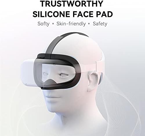 CNBEYOUNG VR yüz Kapatma ve Lens kapağı ve kafa bandı Quest 2 için