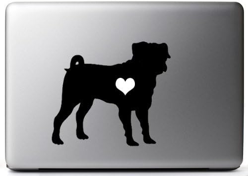 Ben Kalp Benim Pug - (Renk Siyah) Çıkartması-5 geniş çıkartması dizüstü tablet kaykay araba windows sticker