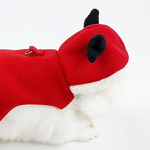 CHDHALTD Kış Sıcak Tavşan Tavşan Giysileri, Komik Chinchilla Gelincik Hamster Giysileri Noel Pet Kıyafetler Giysi(Ler)
