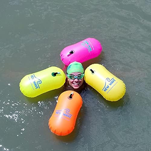 Yeni Dalga Yüzme Balonu ve Yüzme Şapkası Paketi-Pembe