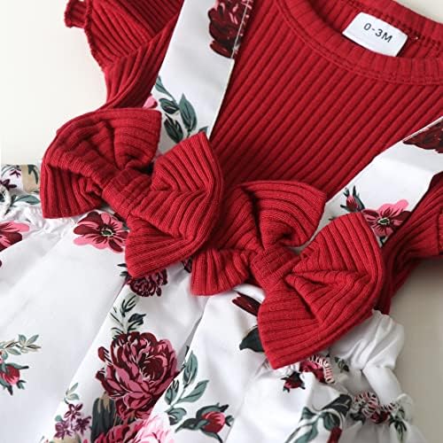 SAPGEJJDJFGE Yenidoğan Bebek Kız Giysileri Bebek Kısa Kollu fırfırlı kıyafet yaz kıyafetleri