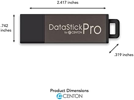 Centon DataStick Pro USB 2.0 Flash Sürücü 16 GB x 5, Gri