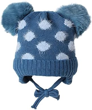 Erkek Kış Örme Ponpon Kız Kap Yün Tığ Ayarlanabilir Şapka Bebek Sıcak Şapka Erkek Kulak Flap Kış Şapka