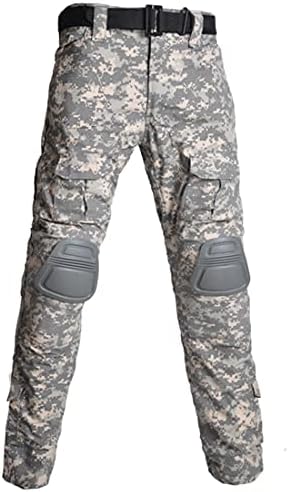 HARGLESMAN erkek Taktik Askeri Takım Elbise Uzun Kollu Uydurma Ordu Üniformaları Savaş Gömlek ve Pantolon Diz Pedleri