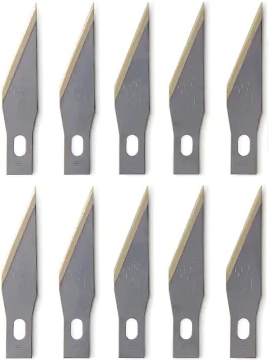 2'Lİ PAKET-X-ACTO Z Serisi Hafif Yedek Bıçak, No 11, 4-7/8 inç L, Paslanmaz Çelik Bıçak, Altın Rengi, paket başına