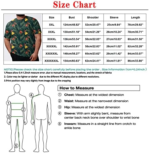 2023 Yeni Erkek Moda İlkbahar Yaz Rahat Büyük Boy Kısa Kollu O Boyun Baskılı T Shirt Üst Bluz Konfor