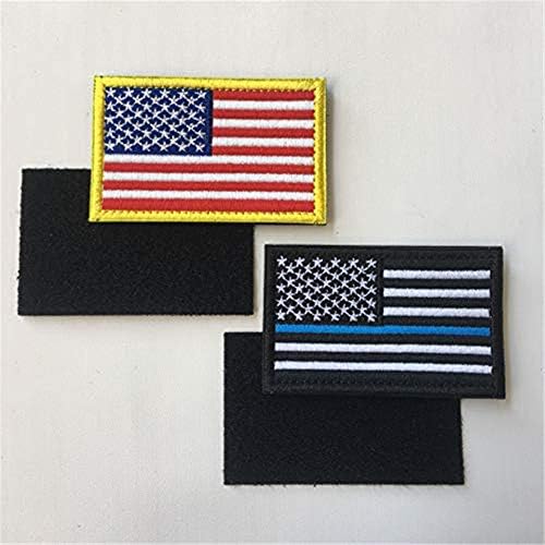 Paket 12 Adet ABD Bayrağı Yama İnce Mavi Çizgi Taktik Amerikan Bayrağı ABD Amerika Birleşik Devletleri Askeri Yamalar