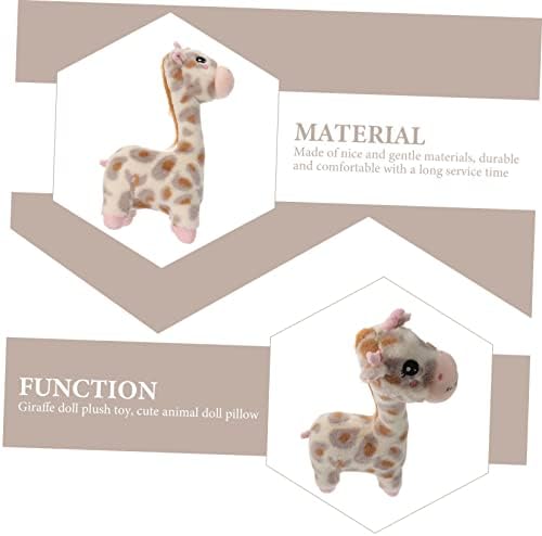 Toyvian Zürafa Bebek Bulanık Yastıklar Çocuklar için peluş oyuncaklar için para Niños Bebek Duş Zürafa Dekor Toddler