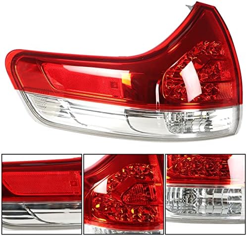 munirater 1-Pack Arka Sol Kuyruk İşık Fren lamba donanımı Değiştirme 2011-2014 Toyota Sienna için Dış Sürücü Tarafı