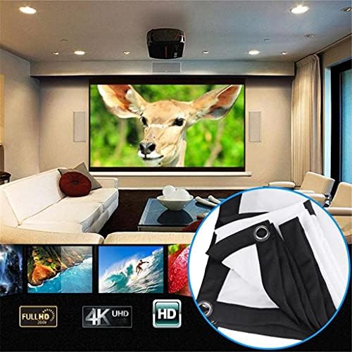 JRDHGRK 3D HD Duvara Monte Projeksiyon Ekranı Tuval LED Projektör Yüksek Parlaklık 120 İnç-60 inç Ev Sineması için