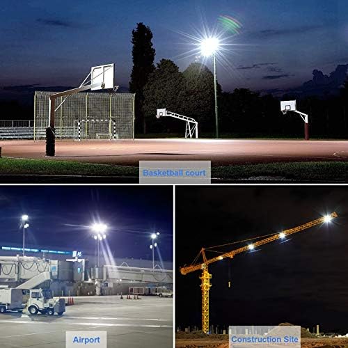 Kekeou 800W Stadyum ışıkları Dış Mekan LED Projektör 2 Paket 400W Saha ışıkları Dış Mekan Ayarlanabilir Aydınlatma