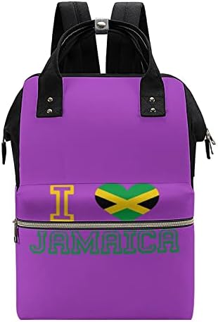 Jamaika'yı Seviyorum bebek bezi çantası Sırt Çantası Şık Annelik Nappy Çanta Çok Fonksiyonlu Su Geçirmez Seyahat Hemşirelik