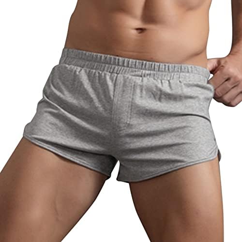 Baksır şort Erkekler İçin Paketi Erkek Yaz Düz Renk pamuklu pantolonlar Elastik Bant Gevşek Hızlı Kuru Rahat Boksörler