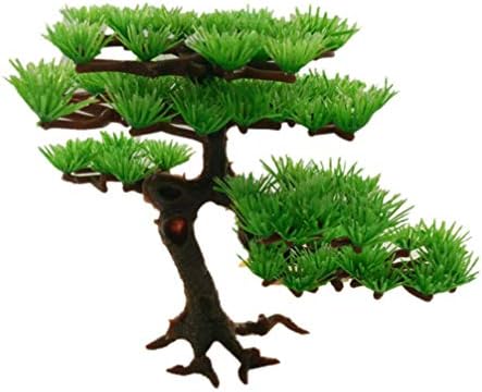 Cabilock Saksı Bitkileri Yapay Dekor Akvaryum Bonsai Ağacı Yapay Akvaryum Su Bitkileri Yapay Çam Ağacı Bitki Balık