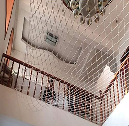 Birden boyutları Çocuk güvenlik ağı Balkon Teraslar Ve Korkuluk Merdiven Netleştirme Güvenli Ray Net 6mm * 8 cm Güz