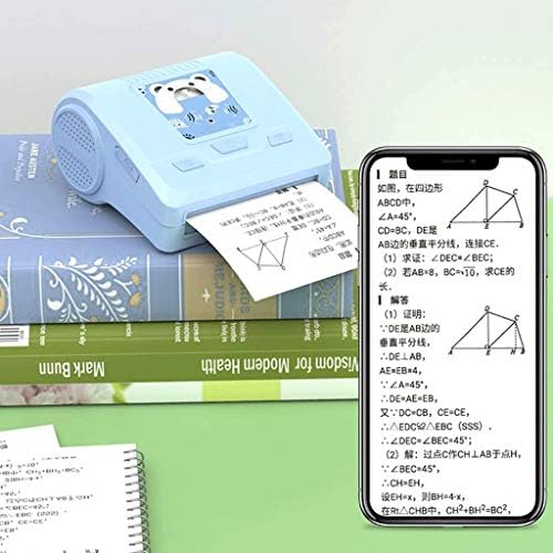 n / a Taşınabilir Mini Cep Kablosuz BT Termal Yazıcı Güç Banka Fonksiyonu Klip Tasarım Makbuz Etiket Memo Sticker