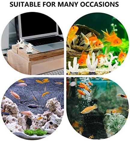 PRETYZOOM Yapay Bitkiler 5 pcs Yapay Mercan Bitki Dekor Süs Dekoratif Resif Reçine El Sanatları için Deniz balık tankı