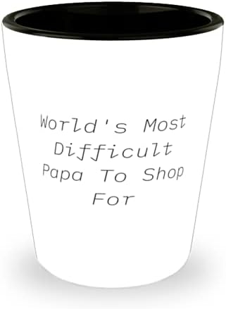 Faydalı Baba, Alışveriş Yapması Dünyanın En Zor Babası, Baba için Mükemmel Babalar Günü Shot Bardağı