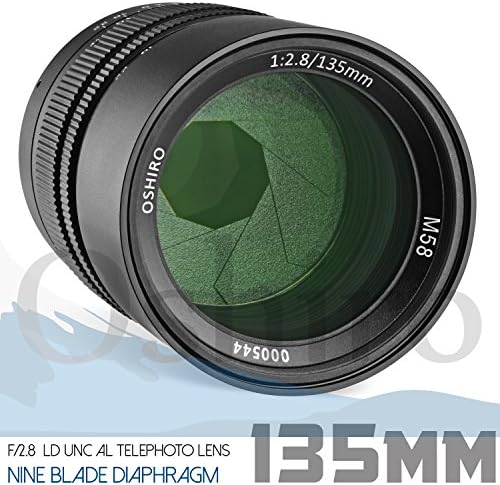 Oshıro 135mm f/2.8 LD UNC AL Telefoto Tam Çerçeve Başbakan nikon için lens D5, D4S, DF, D4, D850, D810, D750, D610,