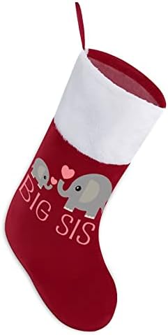 Fil Büyük Kardeş Noel Çorap Asılı Çorap Baskı Noel Ağacı Şömine Süslemeleri