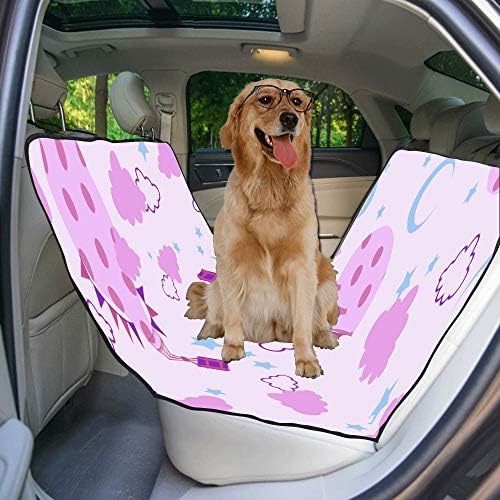 ENEVOTX Köpek Koltuğu Kapağı Özel Nokta Sıcak Hava Balonu Elle Çizilmiş Sevimli Baskı Köpekler için Araba Koltuğu